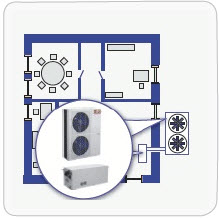 схематичное расположение чиллера