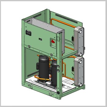 чиллеры с водяным охлаждением конденсатора