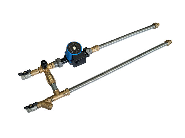 DANTEX Смесительные узлы для водяных калориферов без байпаса с гибкими подводками