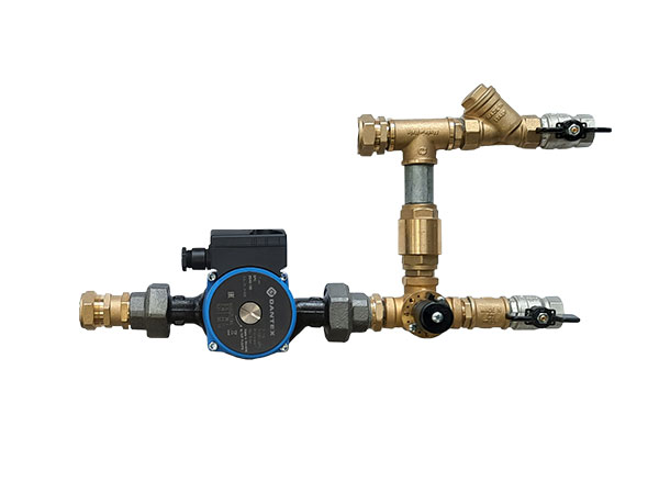 DANTEX Смесительные узлы для водяных калориферов без байпаса, без гибких подвод