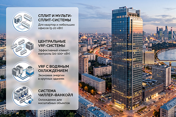 Выбор концепции кондиционирования современных высотных зданий в условиях перехода на новые хладагенты