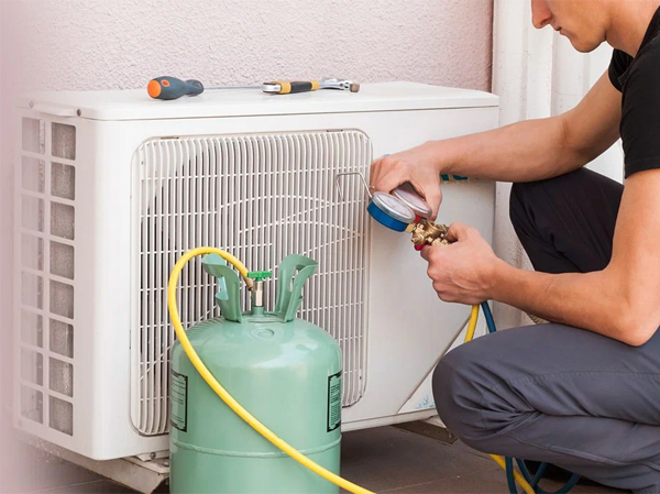 Опрессовка азотом и вакуумирование кондиционера